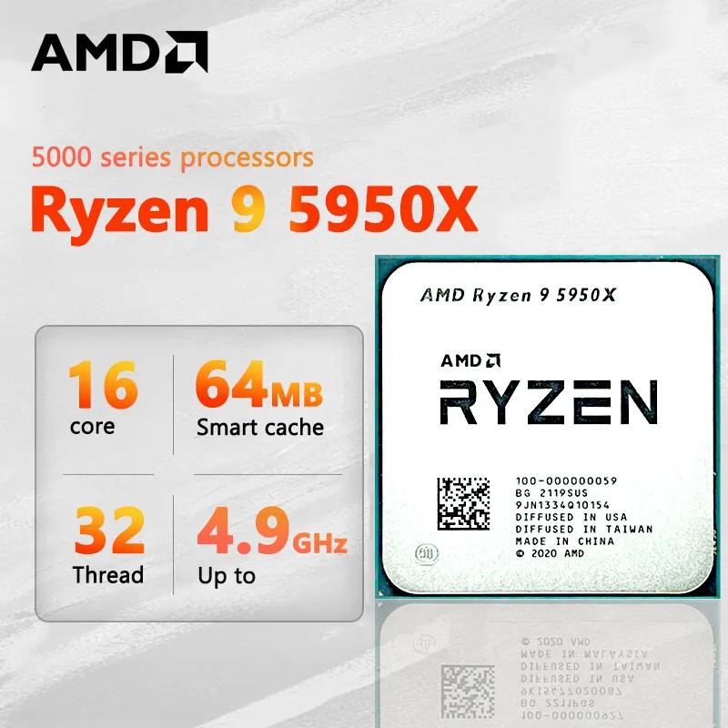 AMD Ryzen 9 5950X Ryzen 9 5000 ø Vermeer (Zen 3) 16 ھ 3.4 GHz , AM4 105W  ׷ ũž μ 